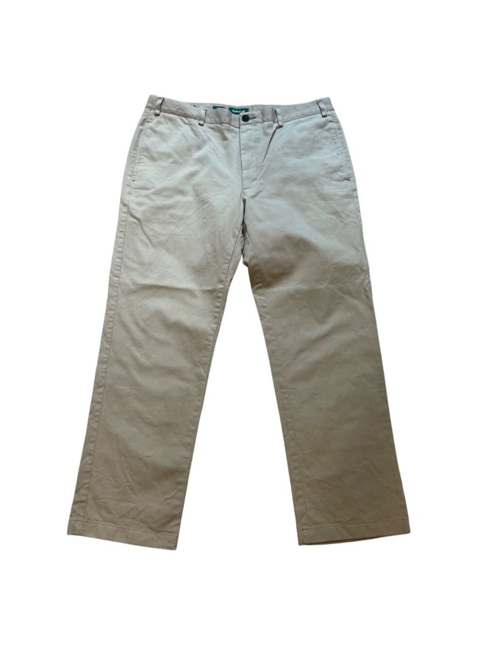 Orvis Trim Fit Pants Men's Size 38 X 30 Cotton Khaki Chino Flat Front Business
